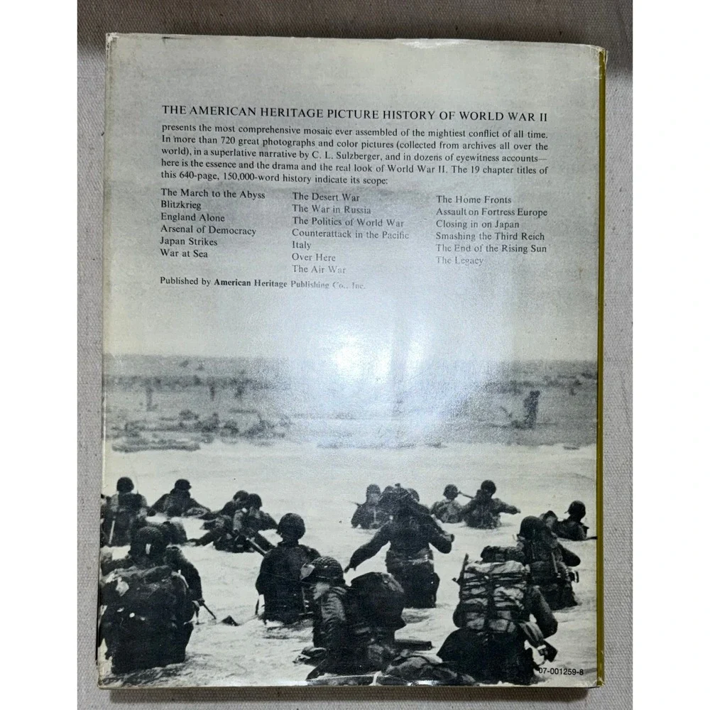 American Heritage Picture History of World War II C.L. Sulzberger Hardcover 1966
